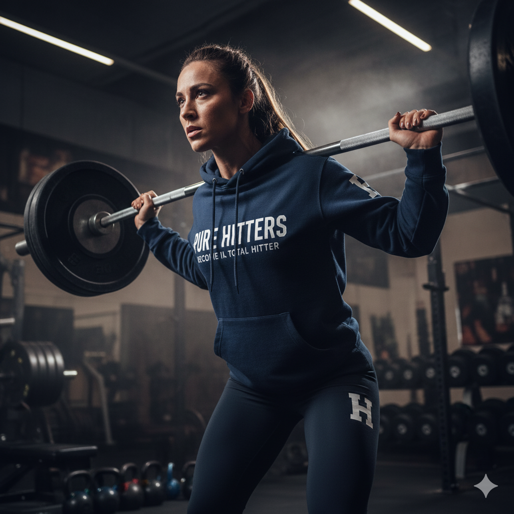 Pure Hitters Chenille Patch Hoodie - Heavyweight Fleece Streetwear (Unisex Navy)