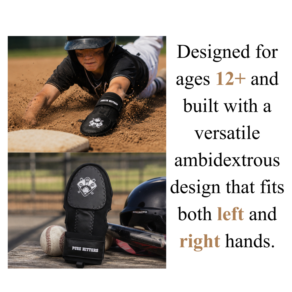 PURE HITTERS LIMITED EDITION SLIDING MITT - Available in Black & Blue