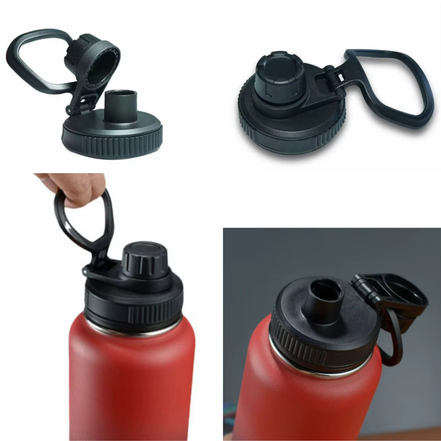 PH Stainless Steel 32 oz. Thermal Water Bottle - 12H Hot & 24H Cold, Vacuum Insulated, Leakproof Handle Lid