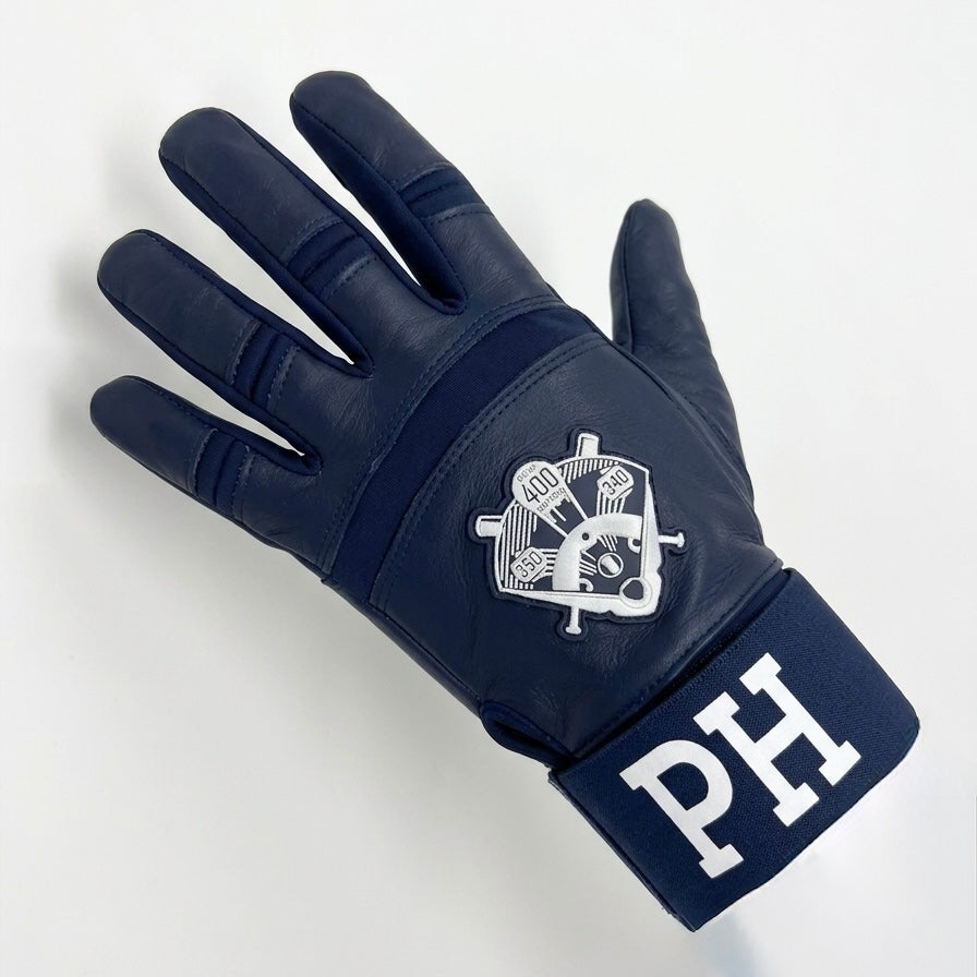 PURE HITTERS ELITE SERIES Batting Gloves with CUFF STRAP - Available in Black & Blue