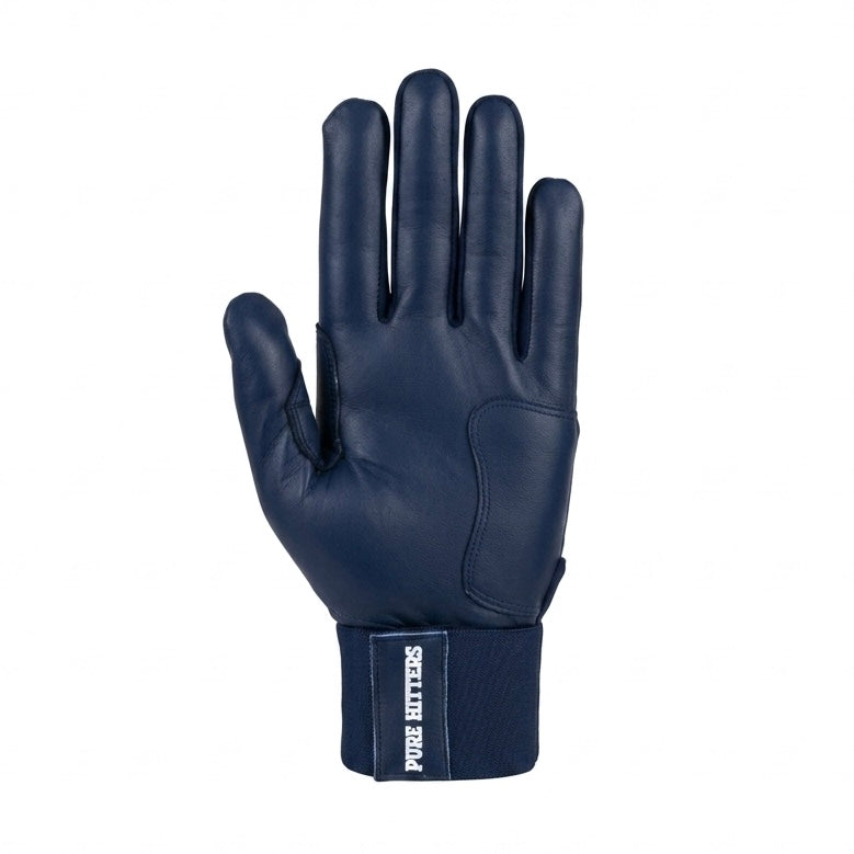 PURE HITTERS ELITE SERIES Batting Gloves with CUFF STRAP - Available in Black & Blue