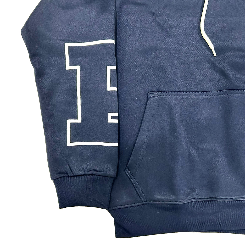 Pure Hitters Chenille Patch Hoodie - Heavyweight Fleece Streetwear (Unisex Navy)